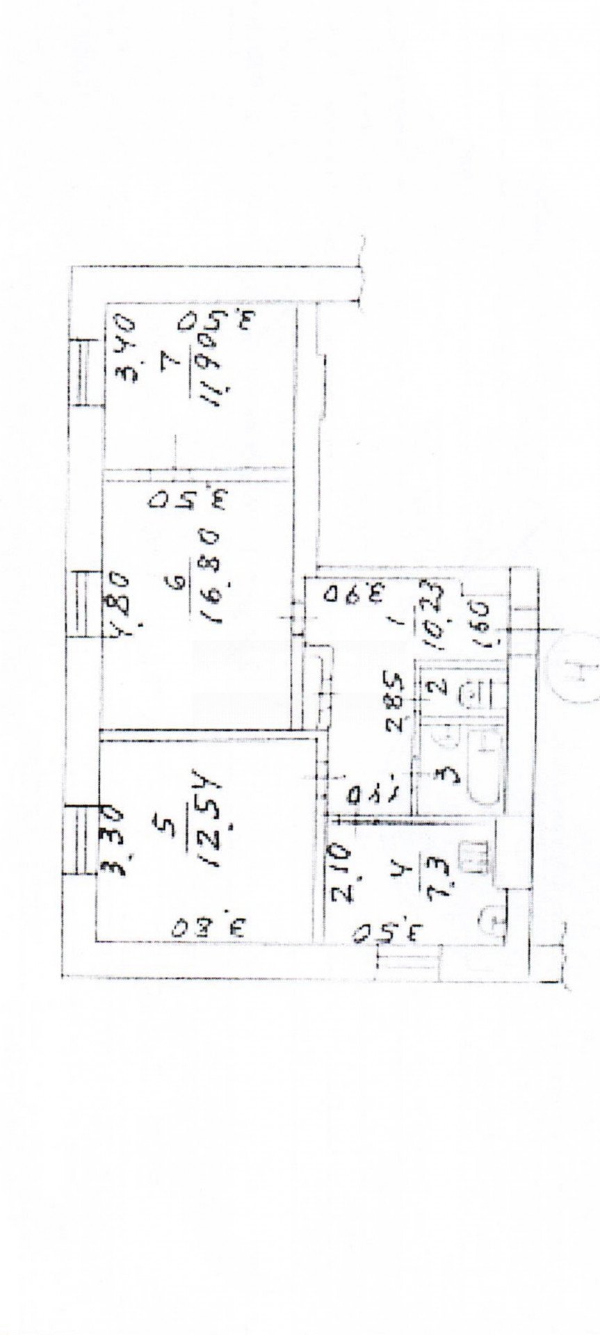 Фото №15: 3-комнатная квартира 63 м² - Мариуполь, Ильичёвский, мкр. 25-й квартал, 2