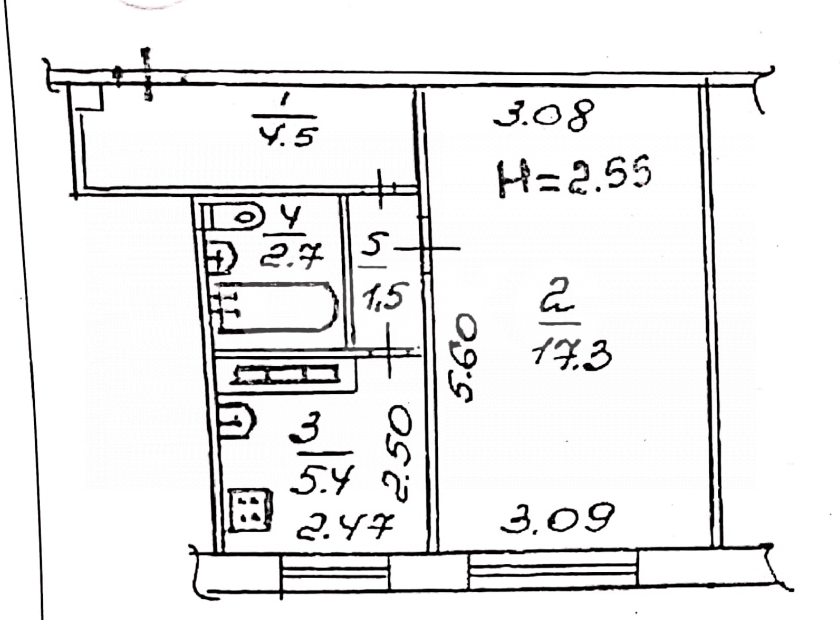 Фото №9: 1-комнатная квартира 31 м² - Мариуполь, р. Приморский, пр-кт Строителей, 35
