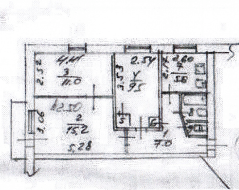 Фото №16: 3-комнатная квартира 52 м² - Мариуполь, р. Жовтневый, б-р Богдана Хмельницкого, 24