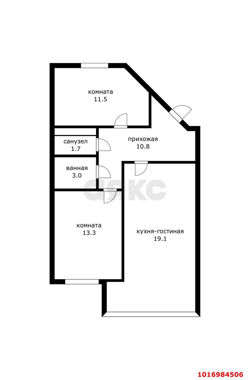 Фото №16: 2-комнатная квартира 65 м² - Краснодар, Прикубанский внутригородской округ, мкр. Краевая Клиническая Больница, ул. Восточно-Кругликовская, 76/4