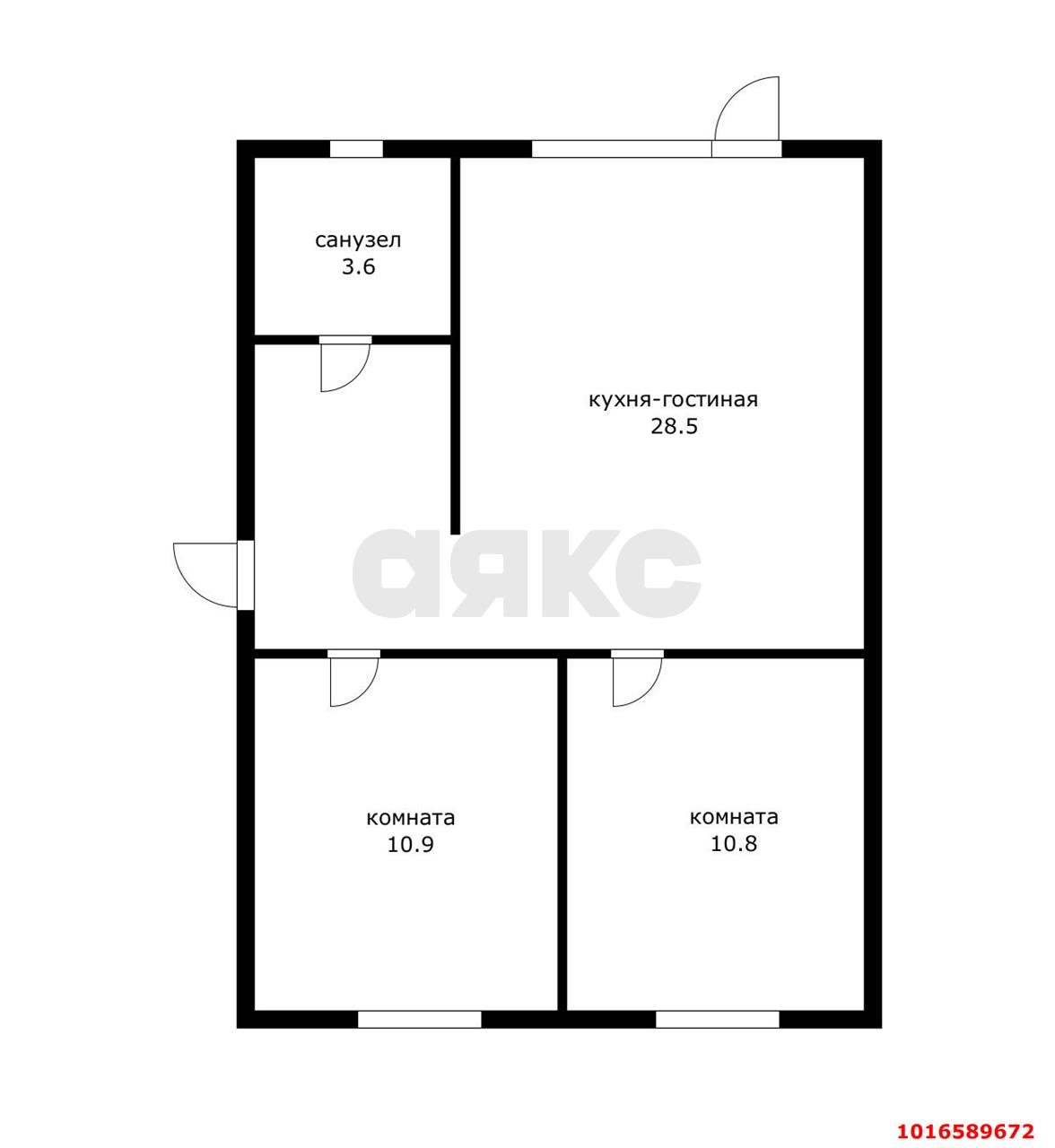 Фото №6: Дом 56 м² + 4 сот. - Первомаец, ул. 3-я Линия, 321