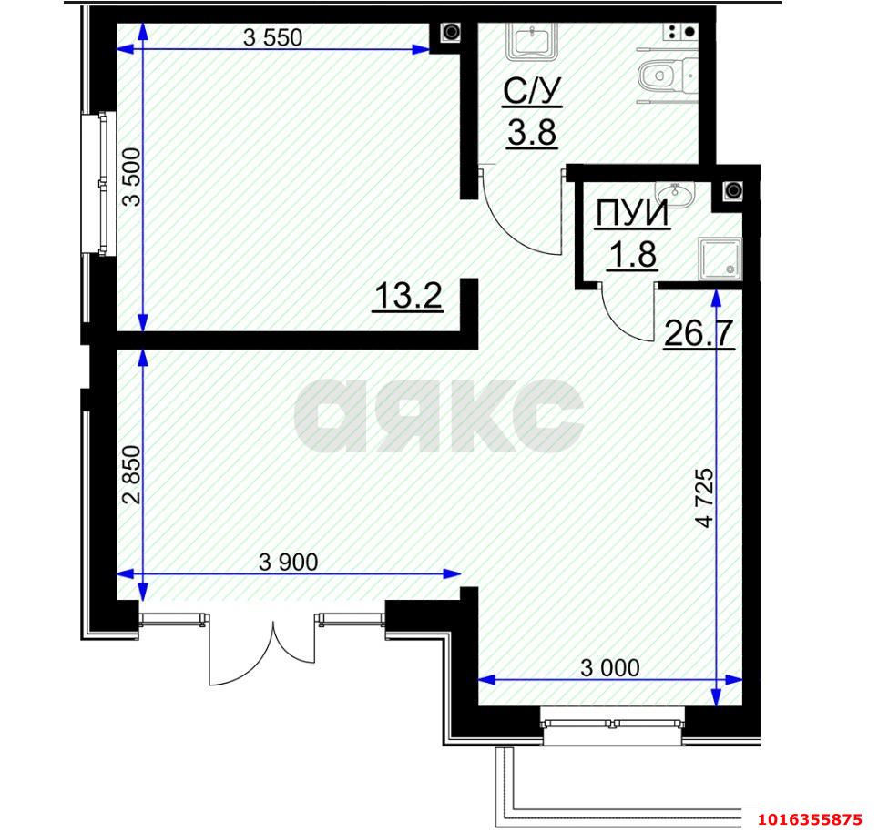 Фото №6: Коммерция 46 м² - Краснодар, Прикубанский внутригородской округ, мкр. жилой комплекс Ракурс, ул. имени Героя Ростовского, 8к1