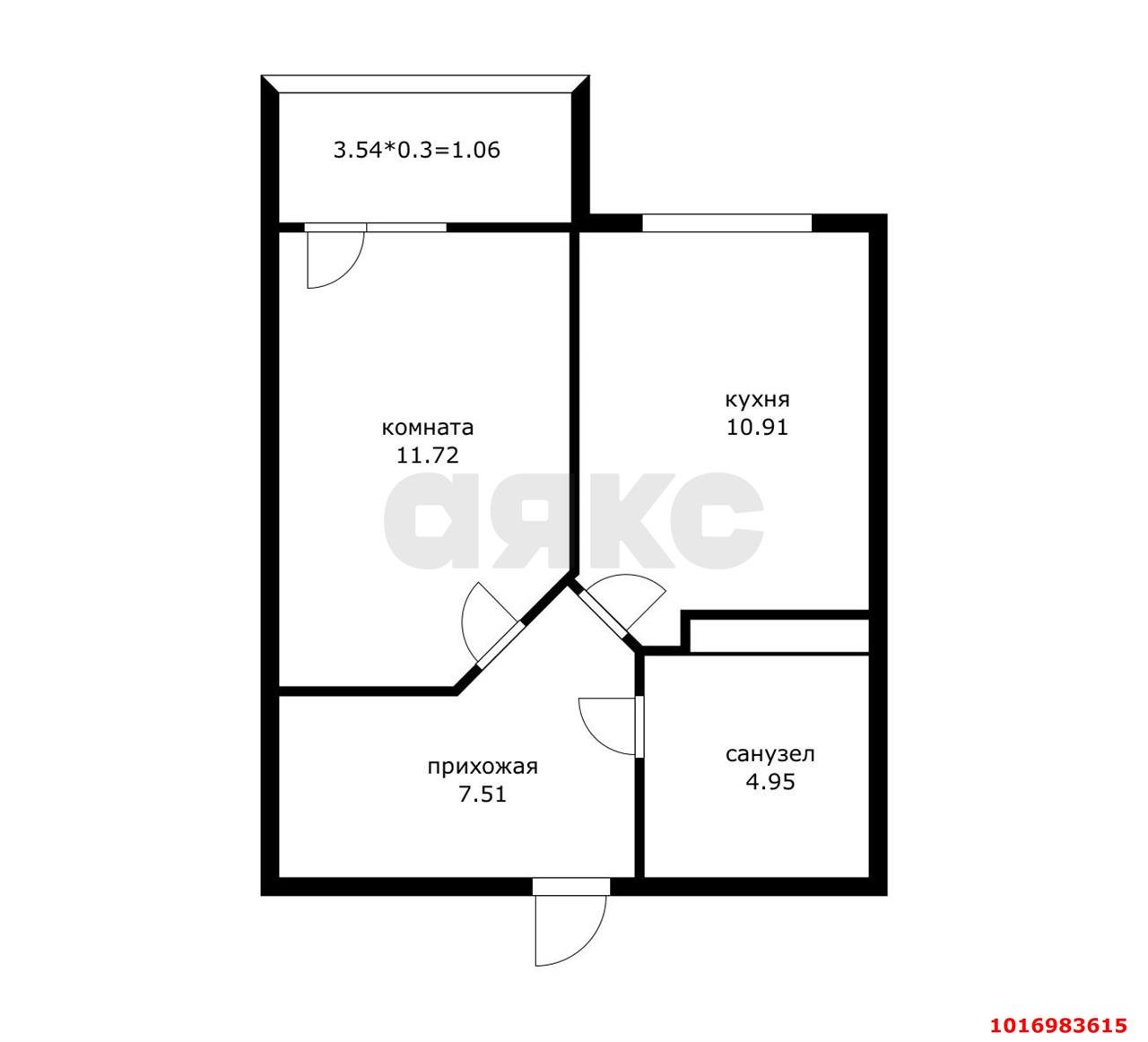 Фото №15: 1-комнатная квартира 35 м² - Краснодар, Карасунский внутригородской округ, мкр. Камвольно-суконный Комбинат, ул. Магистральная, 11к2