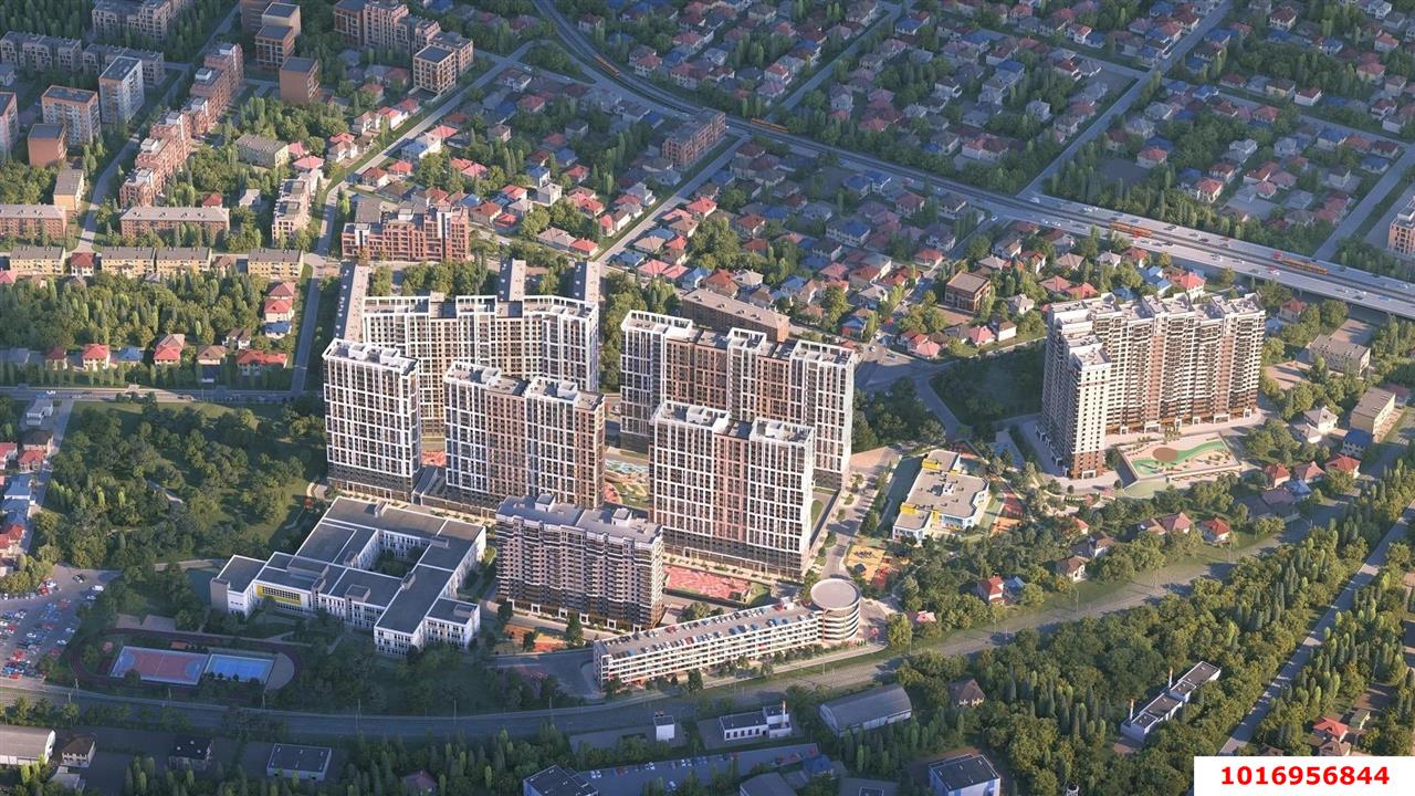 Фото №9: 1-комнатная квартира 40 м² - Краснодар, Центральный внутригородской округ, Табачная Фабрика, мкр. жилой комплекс Все Свои, ул. Колхозная, 5/2к1