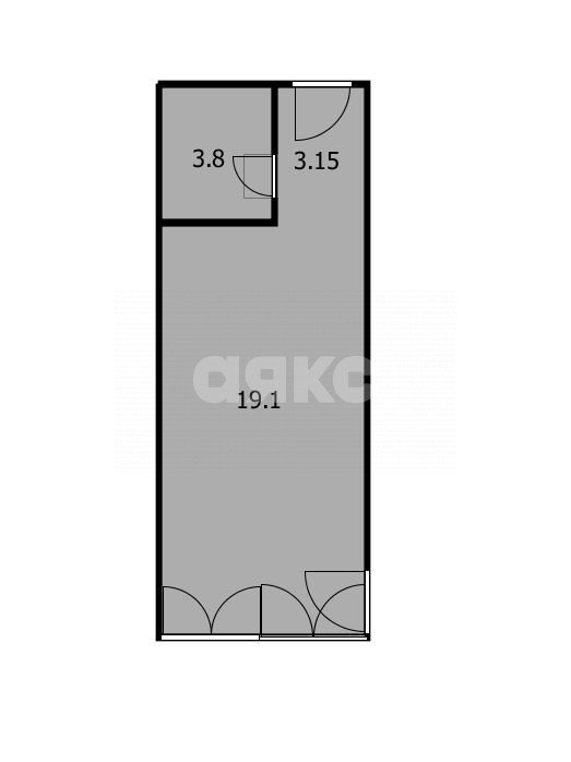 Фото №24: Студия 26 м² - Анапа, жилой комплекс Привилегия, Парковый, Парковый, мкр. жилой комплекс Привилегия, ул. Парковая, 61к3