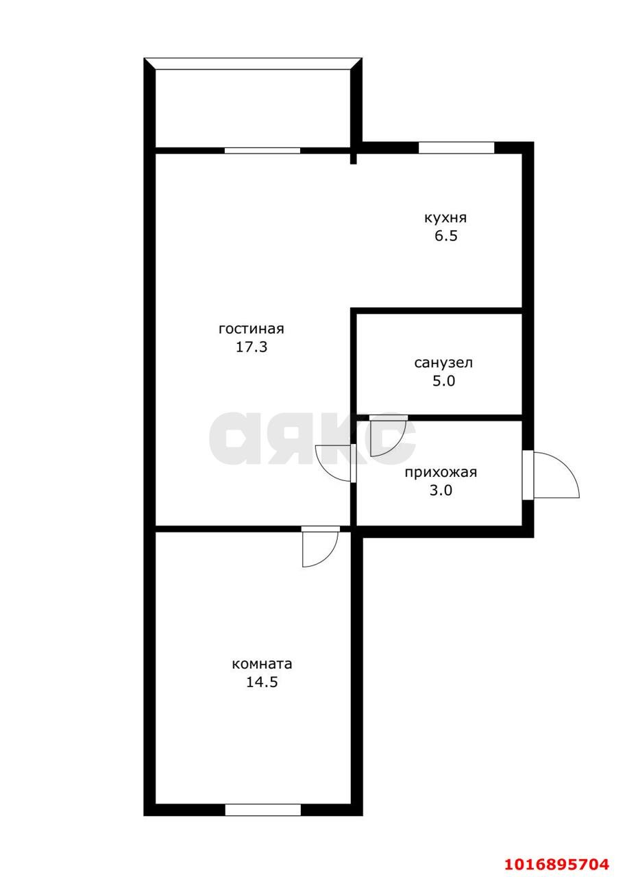 Фото №15: 2-комнатная квартира 50 м² - Краснодар, Прикубанский внутригородской округ, мкр. Фестивальный, ул. Гагарина, 75