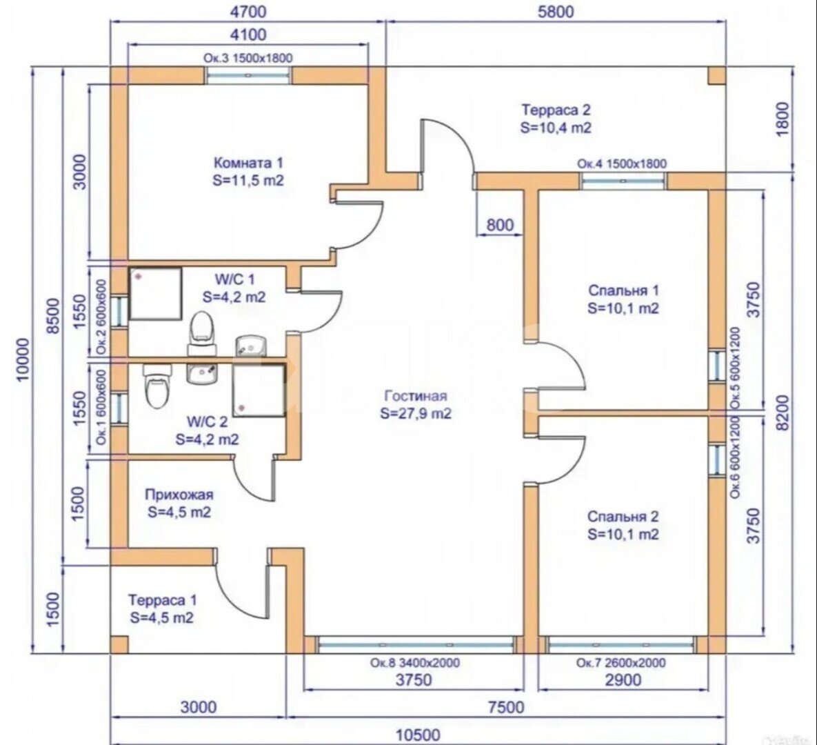 Фото №4: Коттедж 93 м² + 6 сот. - Бронницы, ул. Светлая, 22