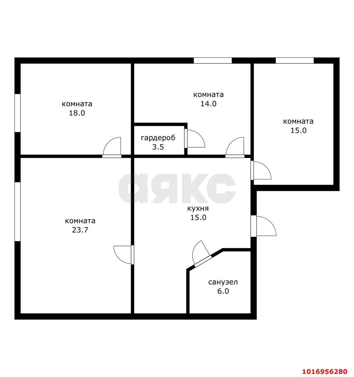 Фото №9: 4-комнатная квартира 96 м² - Краснодар, ул. Аксайская, 46