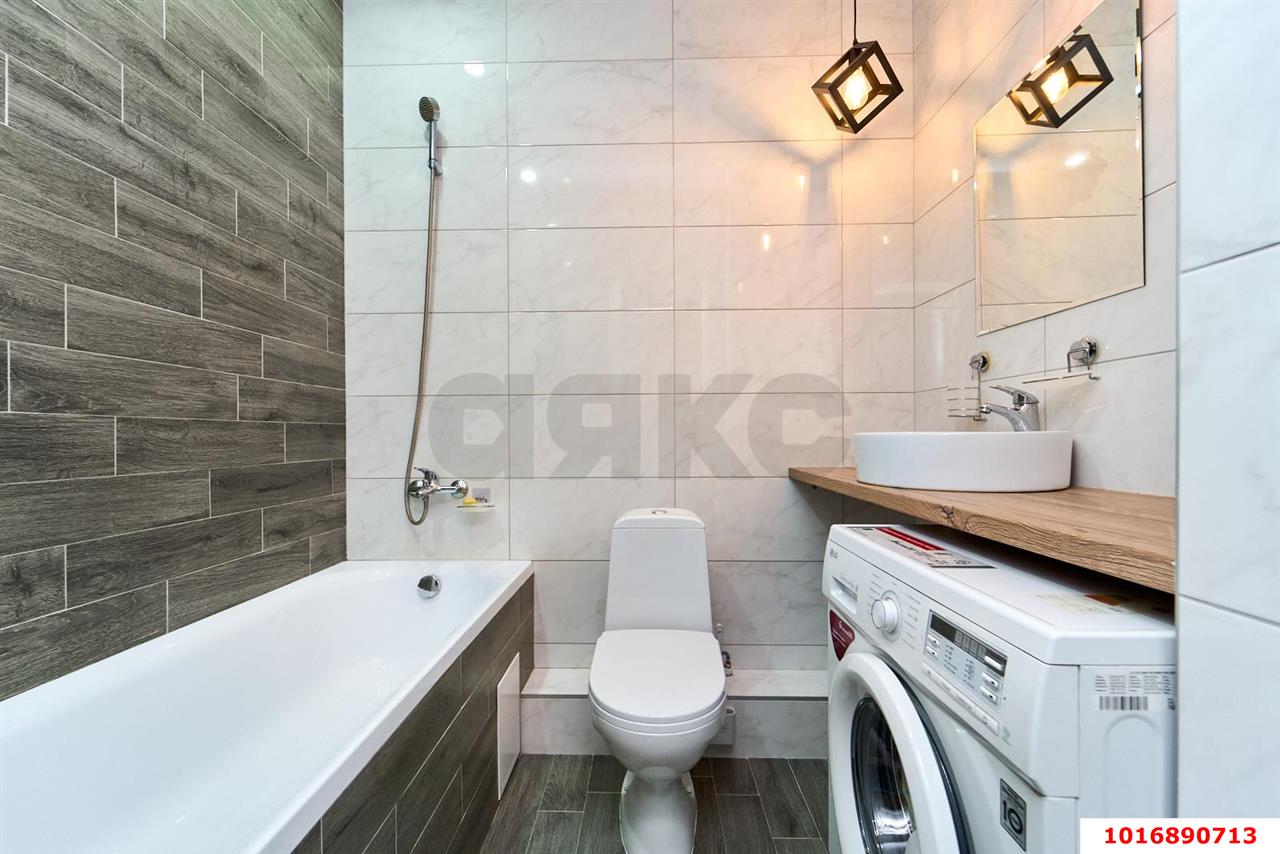 Фото №10: 1-комнатная квартира 36 м² - Краснодар, Прикубанский внутригородской округ, Калинино, Завод Радиоизмерительных Приборов, мкр. ЖК Акварели-2, ул. Тепличная, 62/1к4