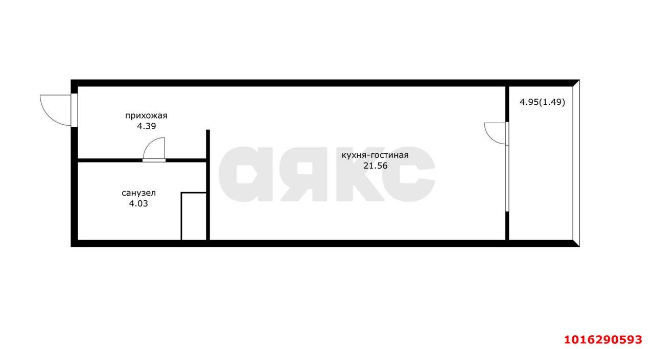 Фото №10: Студия 29 м² - Краснодар, Гидростроителей, жилой комплекс Парусная Регата, мкр. Карасунский внутригородской округ, ул. Автолюбителей, 1Дк3