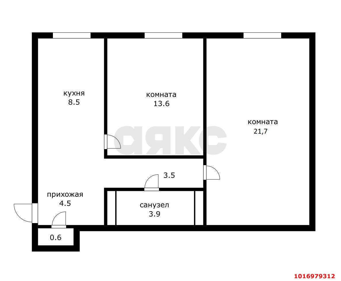 Фото №14: 2-комнатная квартира 54 м² - Краснодар, Центральный внутригородской округ, мкр. Центральный, ул. Орджоникидзе, 56