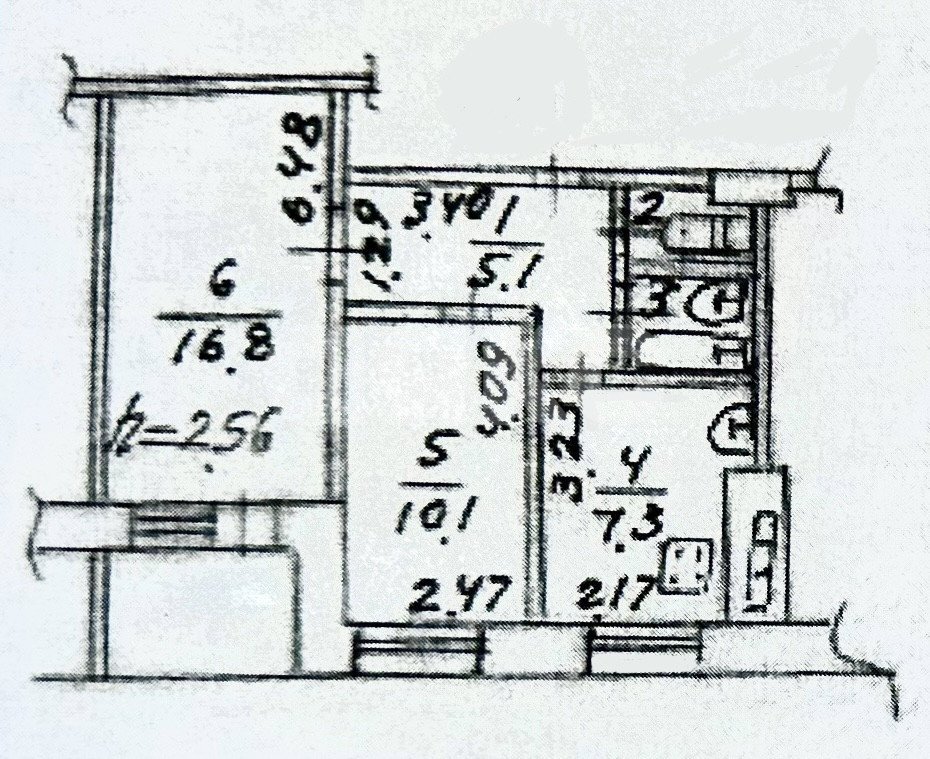 Фото №16: 2-комнатная квартира 44 м² - Мариуполь, Левобережный, Восточный, Левобережный, мкр. Восточный, пр-кт Защитников Украины, 58