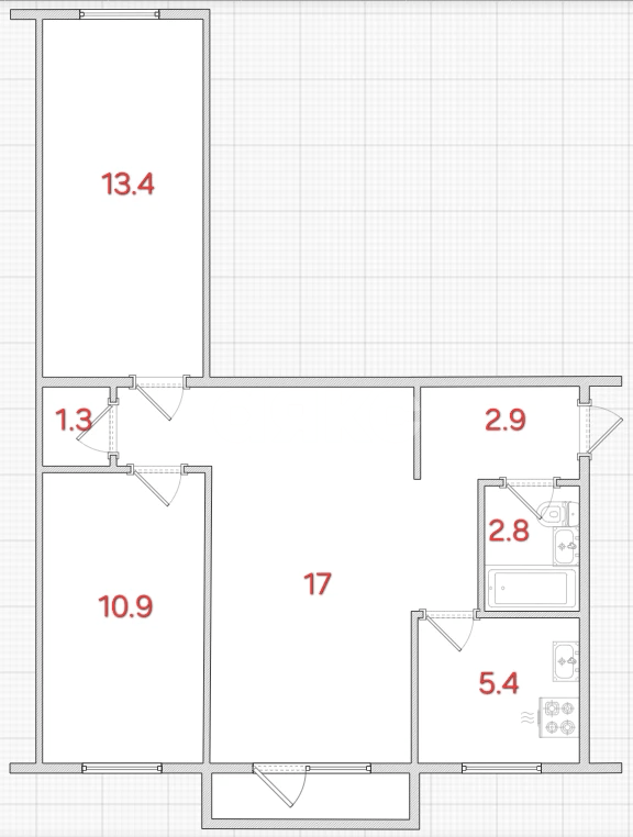Фото №11: 3-комнатная квартира 57 м² - Луганск, Ленинский, мкр. квартал Шевченко, 32