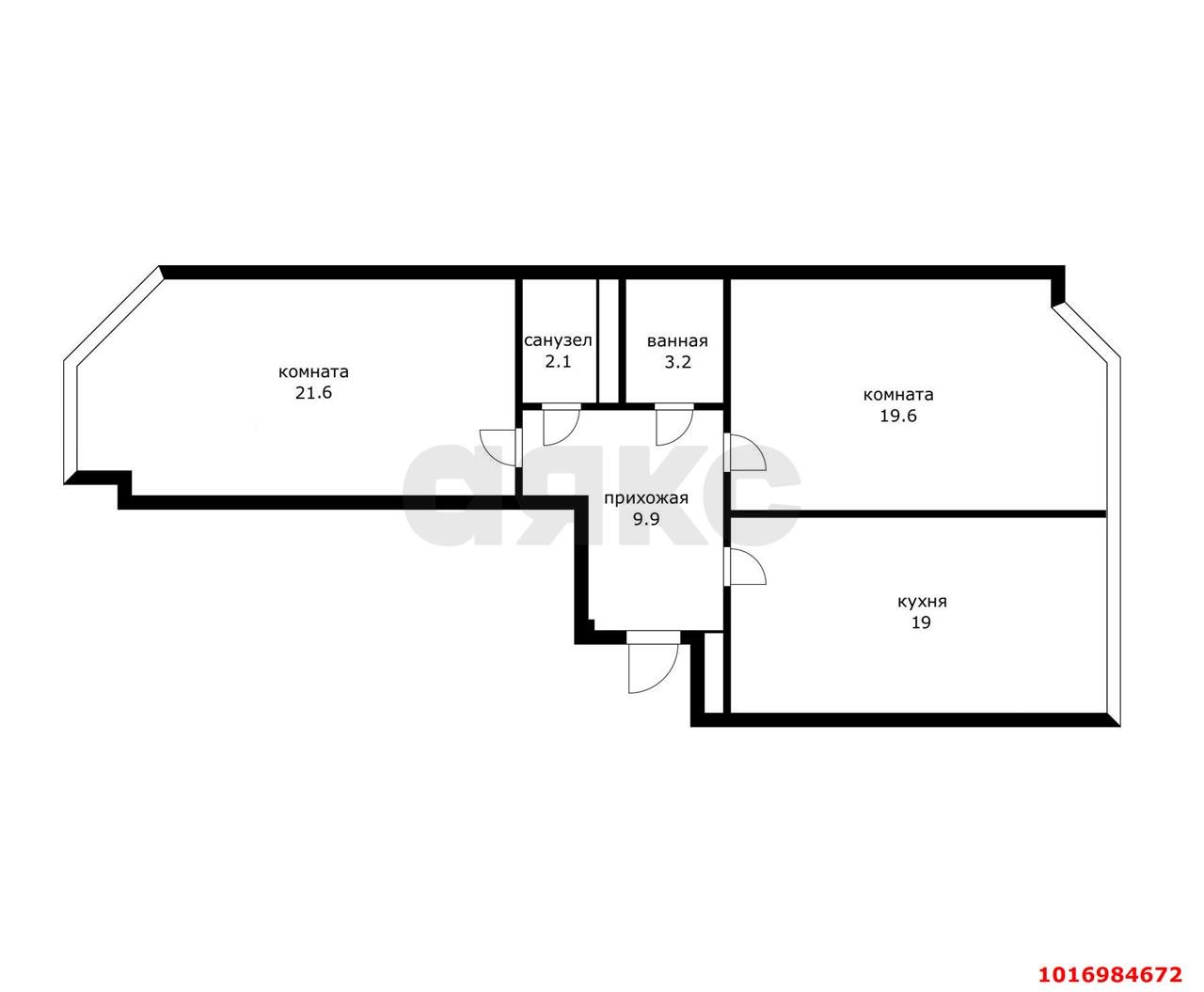 Фото №15: 2-комнатная квартира 75 м² - Краснодар, Прикубанский внутригородской округ, Фестивальный, ЖК Екатеринодар, мкр. Солнечный, ул. Архитектора Петина, 16