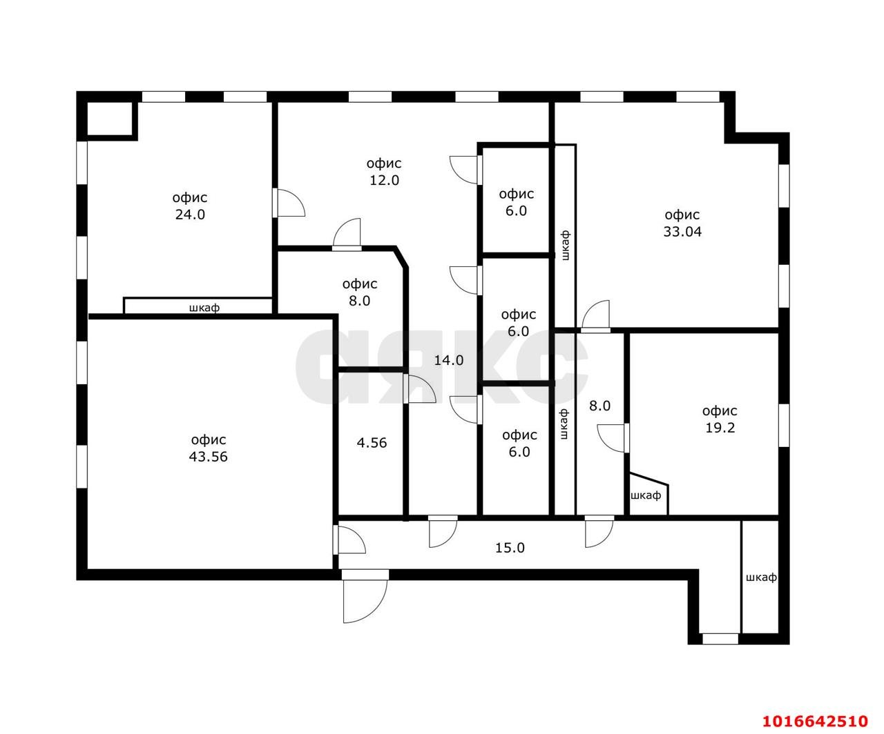 Фото №10: Офисное помещение 236 м², 5/5 эт. - Краснодар, мкр. Западный внутригородской округ, ул. Красных Партизан, 218