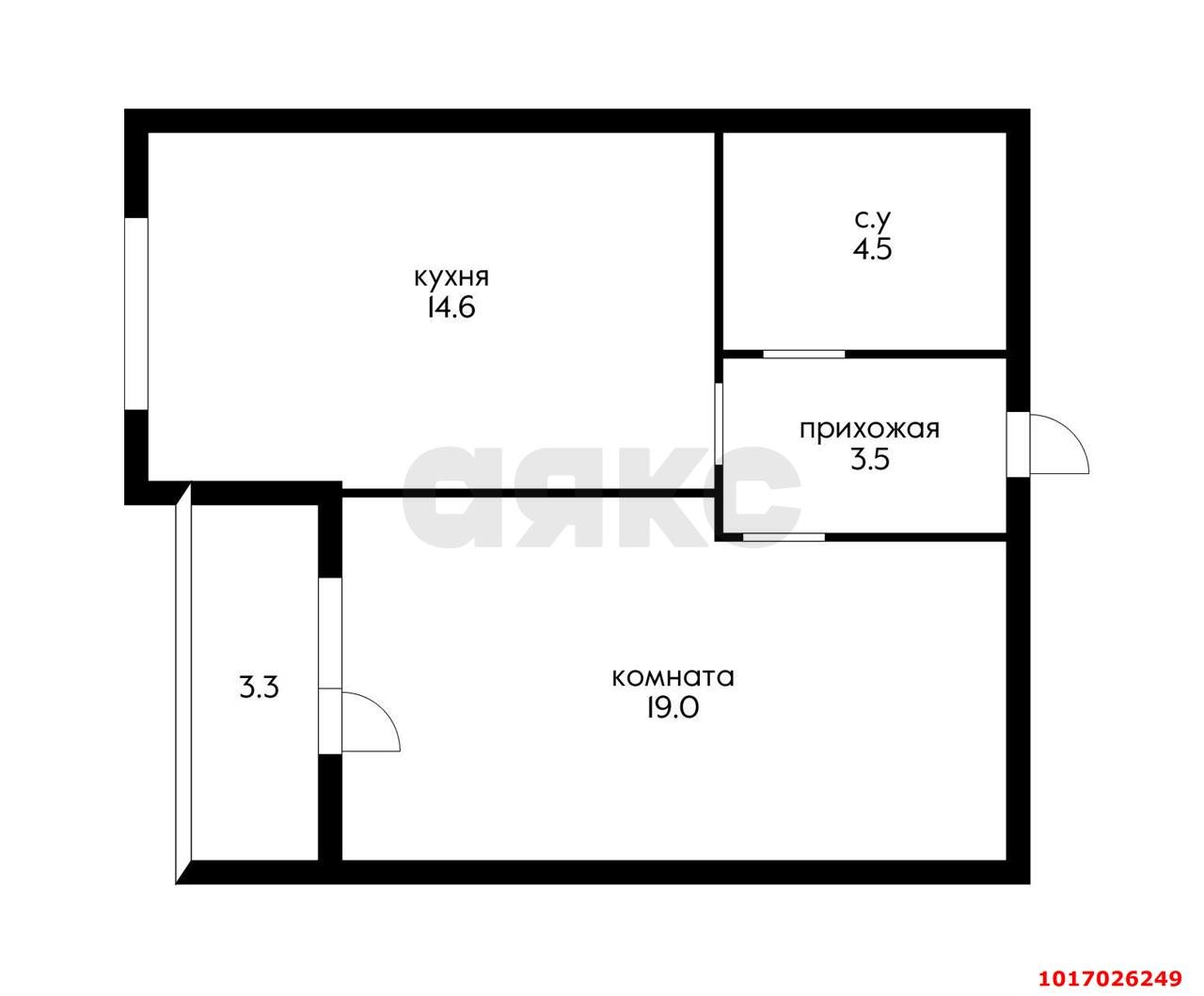Фото №8: 1-комнатная квартира 44 м² - Краснодар, мкр. Прикубанский внутригородской округ, ул. Душистая, 50