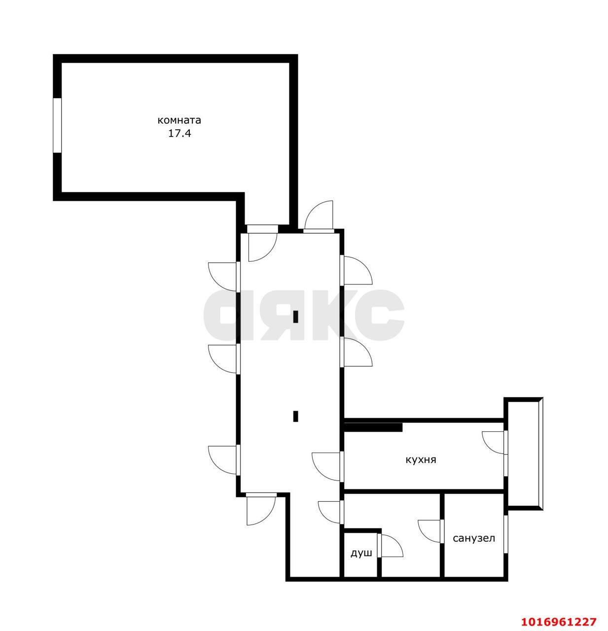 Фото №9: Комната 17 м² - Краснодар, Карасунский внутригородской округ, мкр. Хлопчато-бумажный Комбинат, ул. Уральская, 81/2