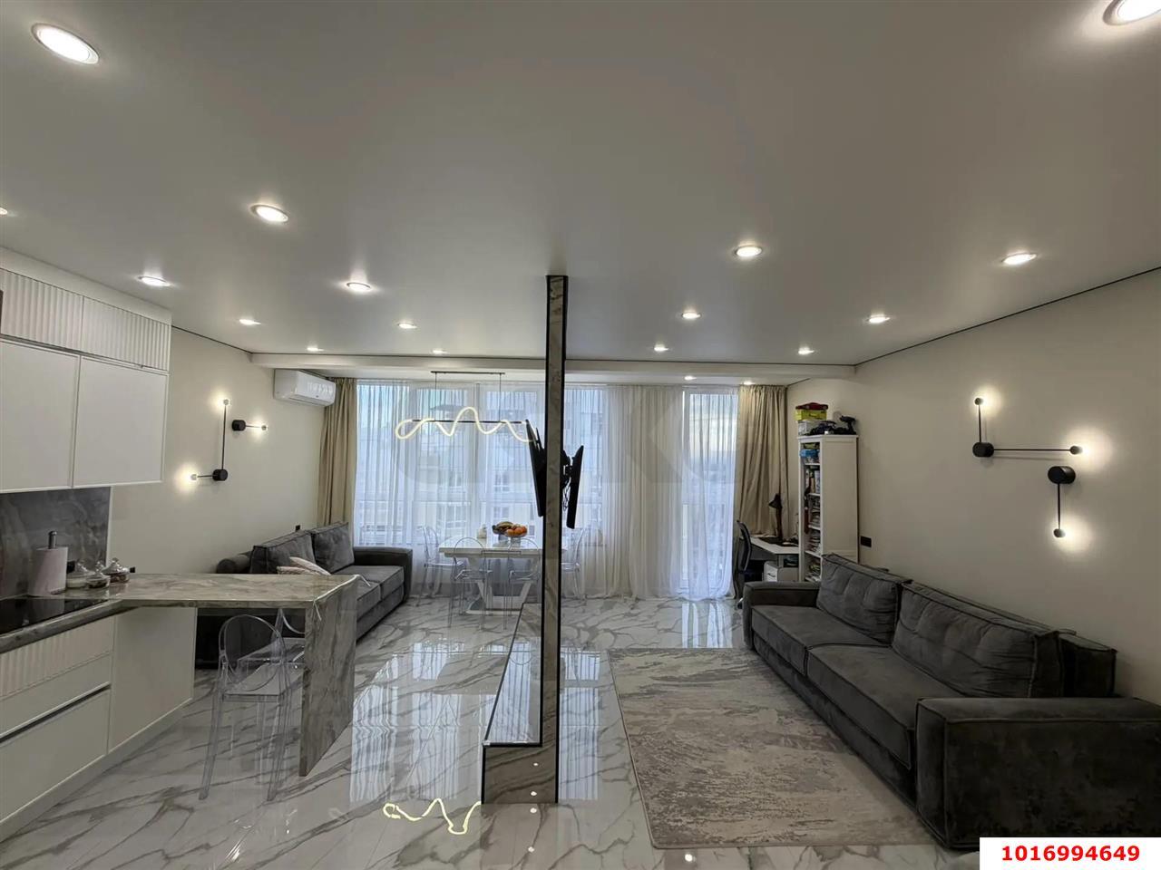 Фото №4: 1-комнатная квартира 53 м² - Краснодар, Карасунский внутригородской округ, Хлопчато-бумажный Комбинат, мкр. жилой комплекс Элегант