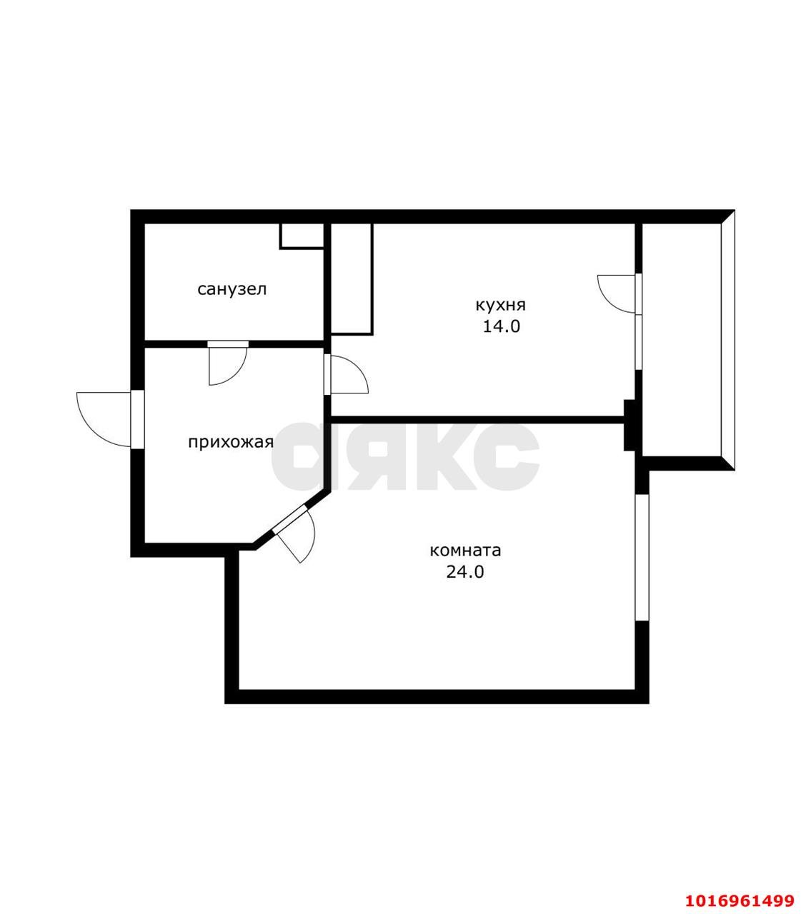 Фото №5: 1-комнатная квартира 47 м² - Краснодар, Прикубанский внутригородской округ, Фестивальный, мкр. Солнечный, ул. Памяти Чернобыльцев, 8