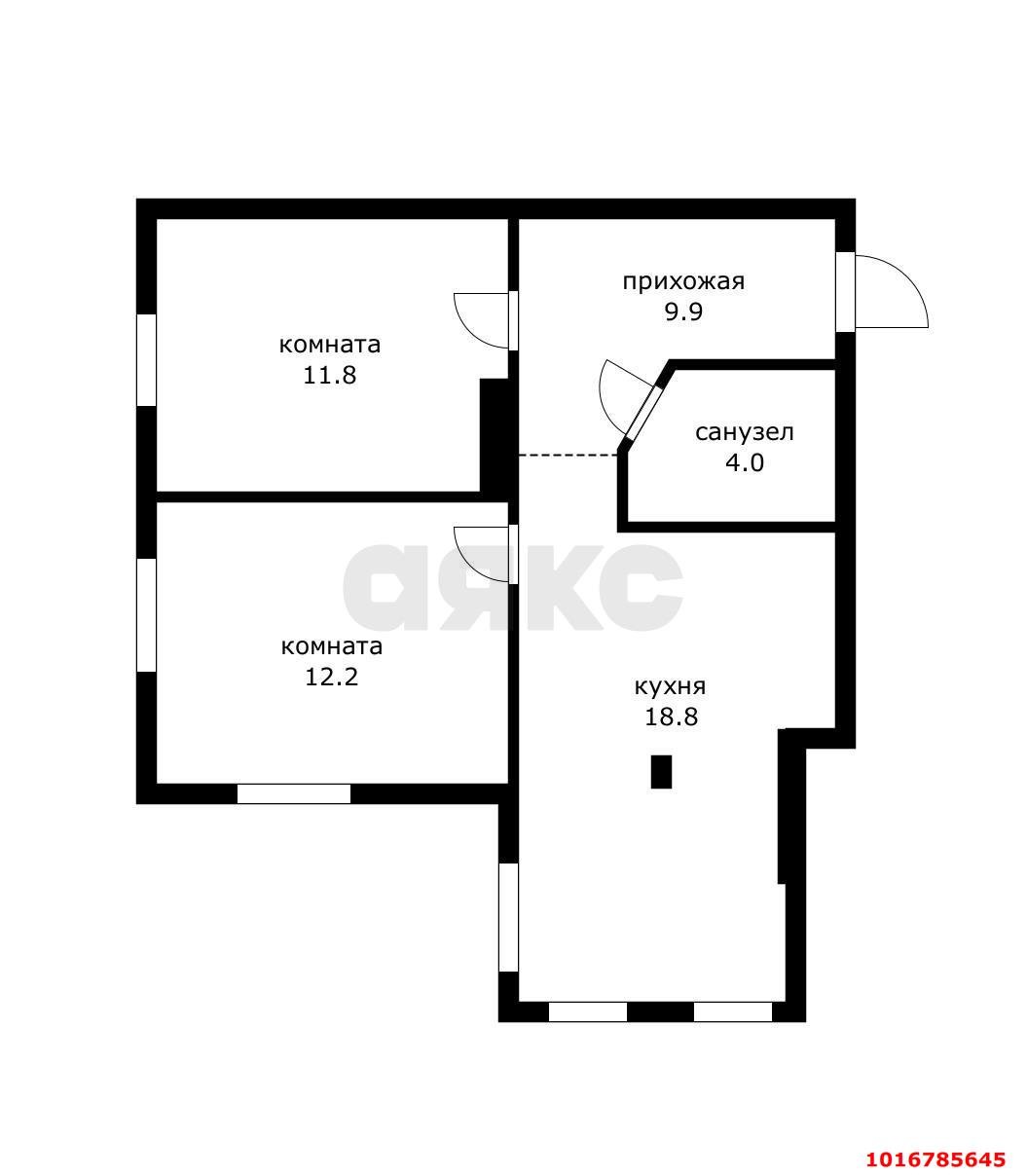 Фото №10: 2-комнатная квартира 56 м² - Краснодар, Центральный внутригородской округ, мкр. Центральный, ул. Красноармейская, 4