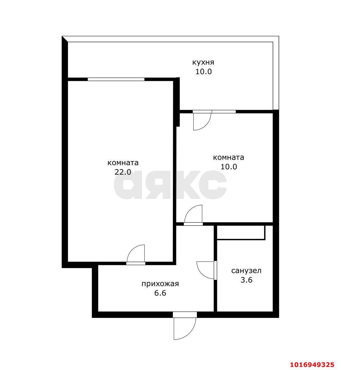 Фото №5: 1-комнатная квартира 37 м² - Краснодар, Карасунский внутригородской округ, Хлопчато-бумажный Комбинат, мкр. жилой комплекс Аквамарин, ул. Уральская, 75к2