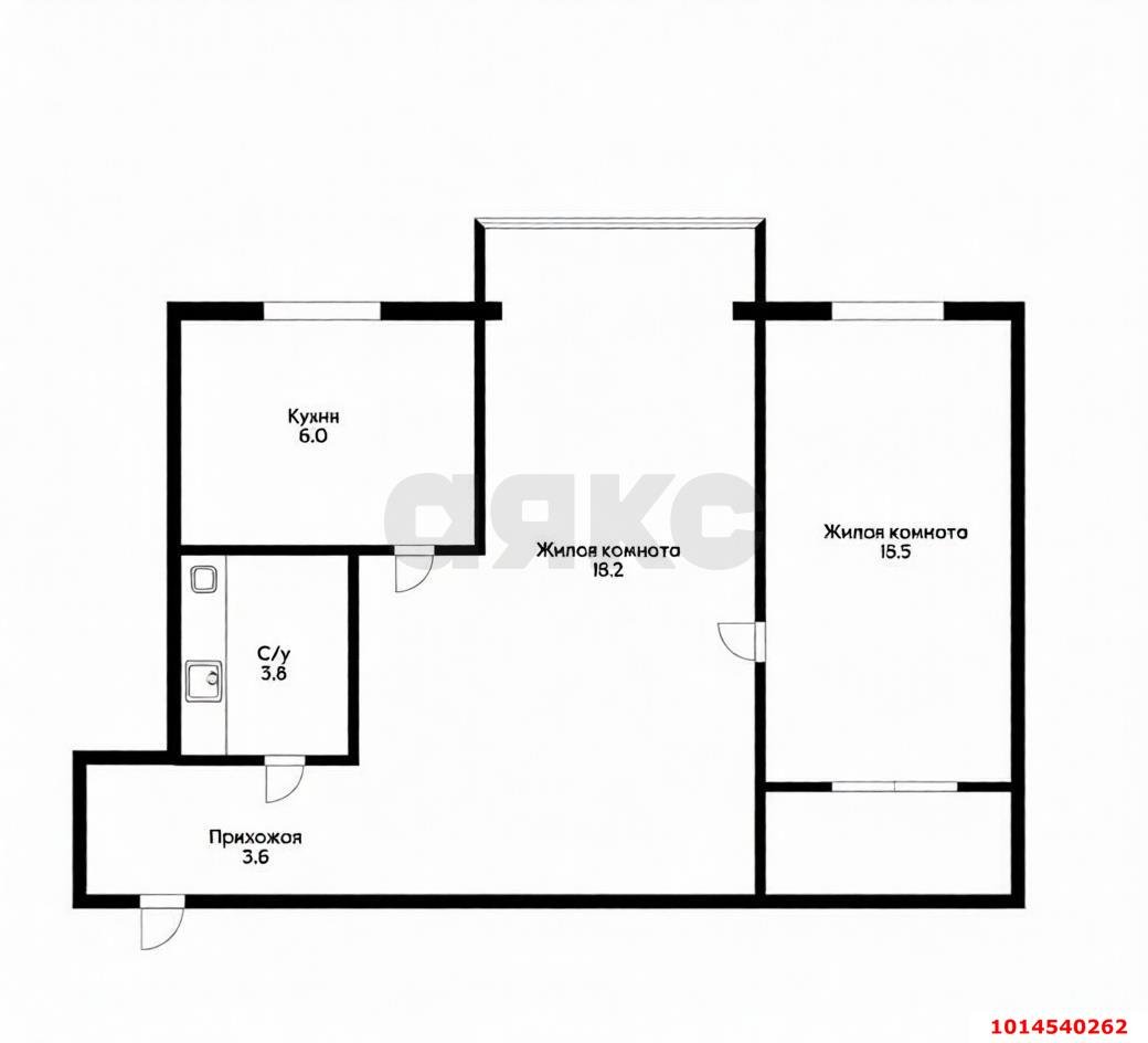 Фото №5: 2-комнатная квартира 50 м² - Краснодар, Прикубанский внутригородской округ, жилой комплекс Валентина, мкр. 9-й километр, ул. Циолковского, 1