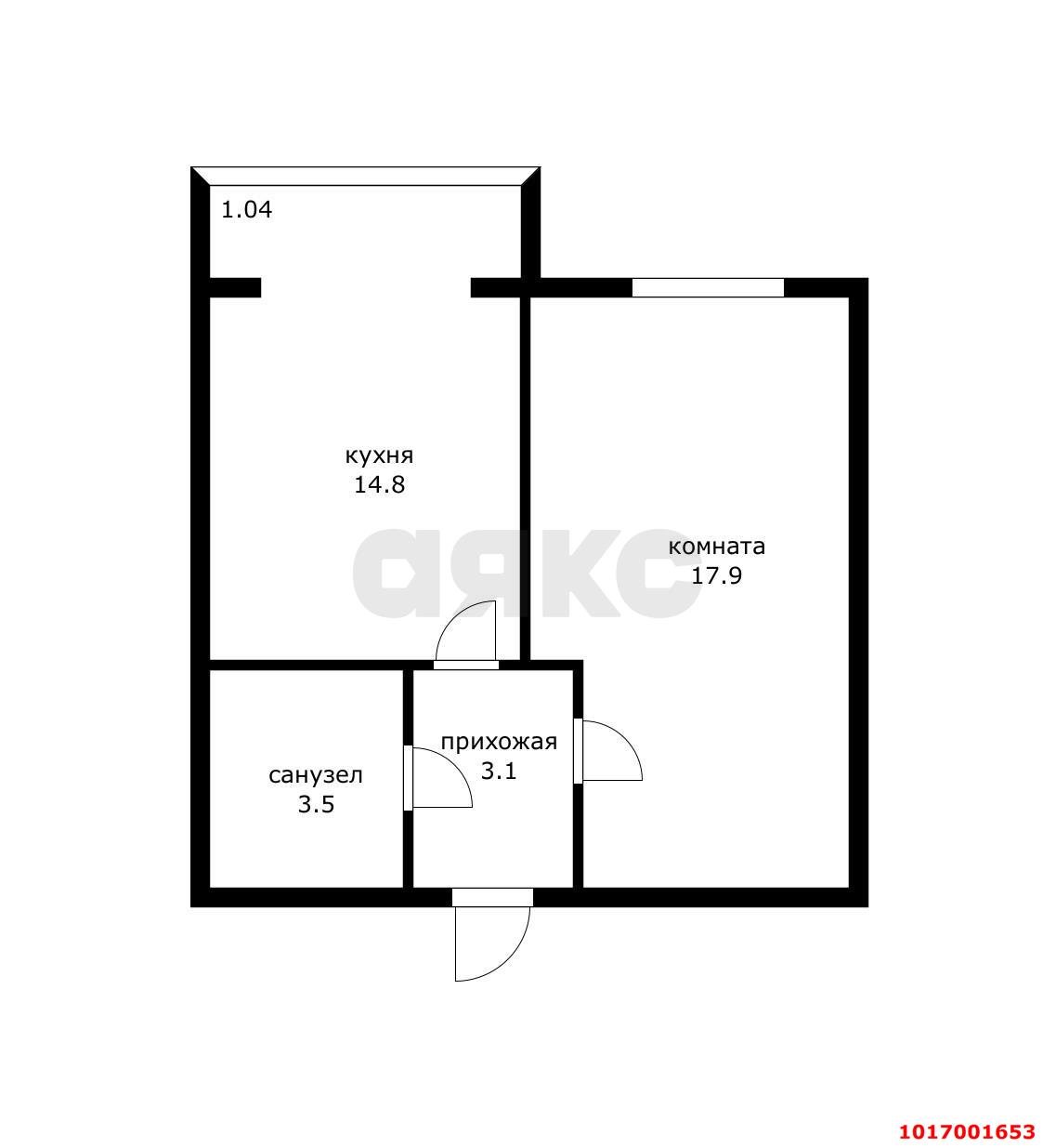 Фото №15: 1-комнатная квартира 39 м² - Краснодар, Прикубанский внутригородской округ, мкр. Новый, ул. Хлебосольная, 16