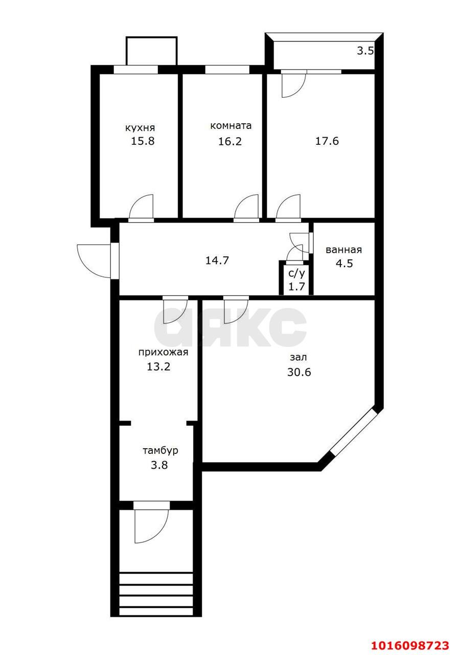 Фото №2: Торговое помещение 121 м² - Краснодар, Прикубанский внутригородской округ, Солнечный, мкр. Фестивальный, ул. Ивана Кияшко, 10