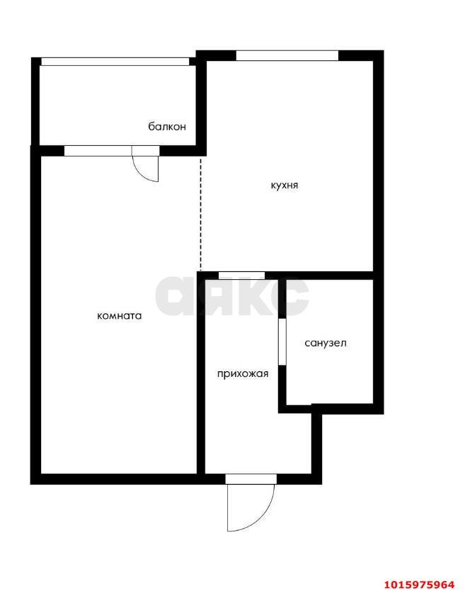 Фото №6: 1-комнатная квартира 36 м² - Краснодар, мкр. Прикубанский внутригородской округ, ул. Калужская, 21