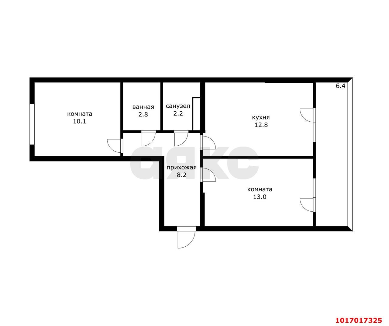 Фото №19: 2-комнатная квартира 55 м² - Краснодар, Прикубанский внутригородской округ, мкр. жилой комплекс Самолёт-2, ул. Западный Обход, 57к2