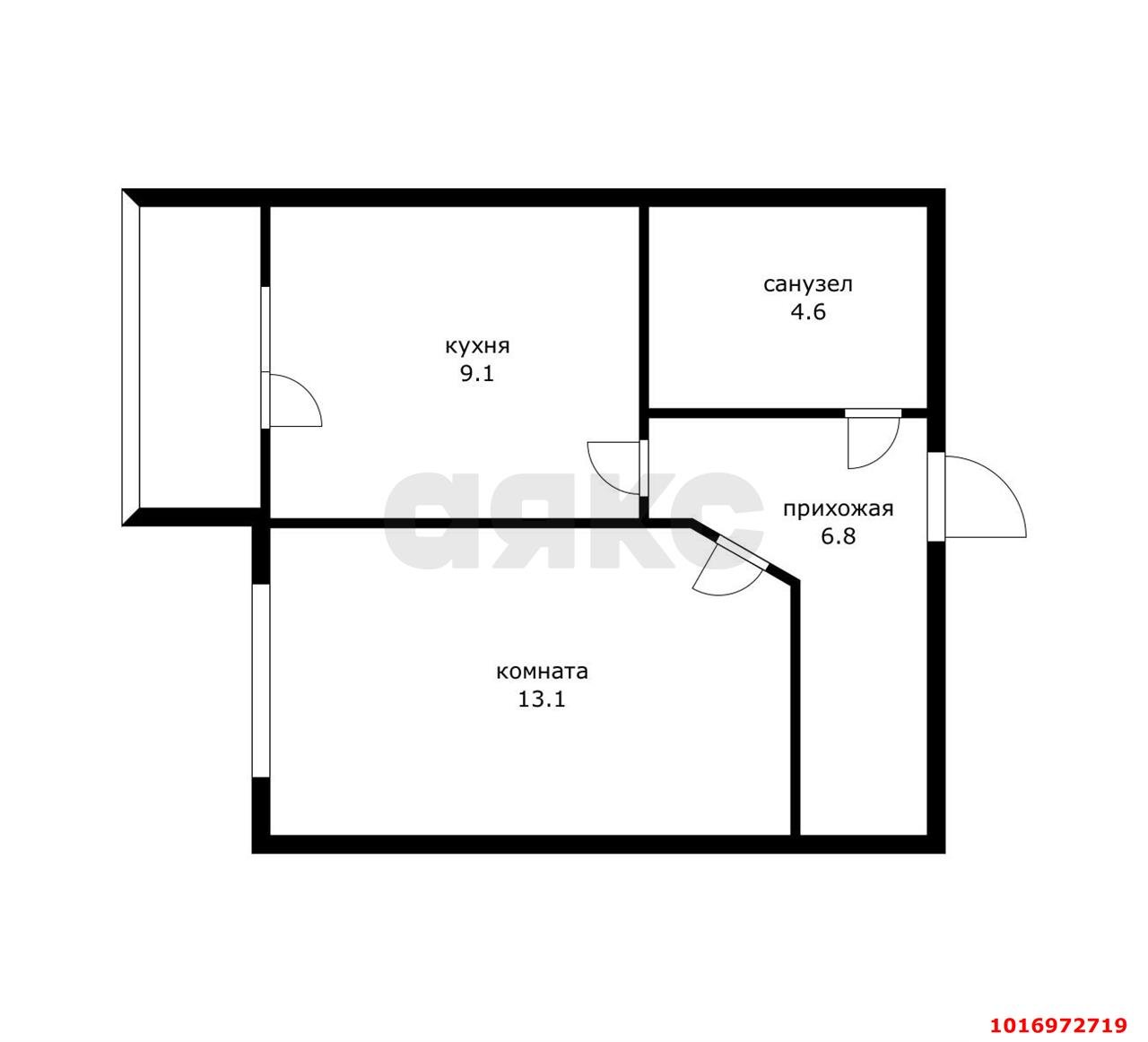Фото №10: 1-комнатная квартира 33 м² - Краснодар, Прикубанский внутригородской округ, Завод Радиоизмерительных Приборов, п. Калинино, ул. Вологодская, 8