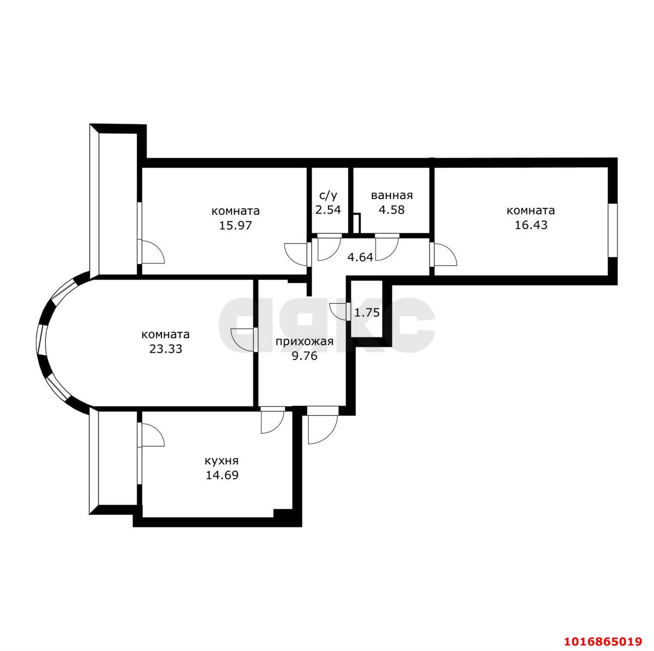 Фото №17: 3-комнатная квартира 103 м² - Краснодар, Прикубанский внутригородской округ, Отделение № 1 совхоза Солнечный, мкр. Фестивальный, ул. Атарбекова, 5