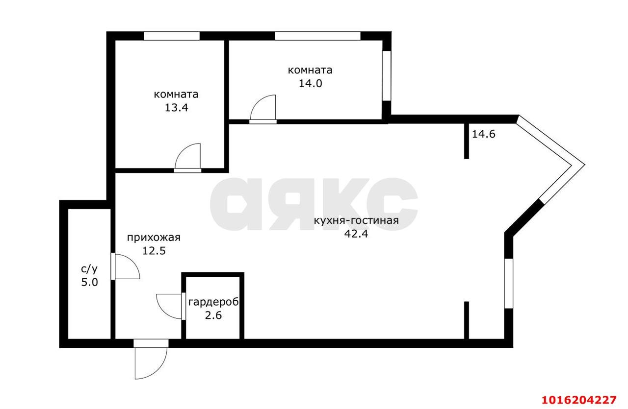 Фото №2: 2-комнатная квартира 105 м² - Краснодар, Карасунский внутригородской округ, Хлопчато-бумажный Комбинат, мкр. жилой комплекс Элегант, ул. Сормовская, 1/3к1