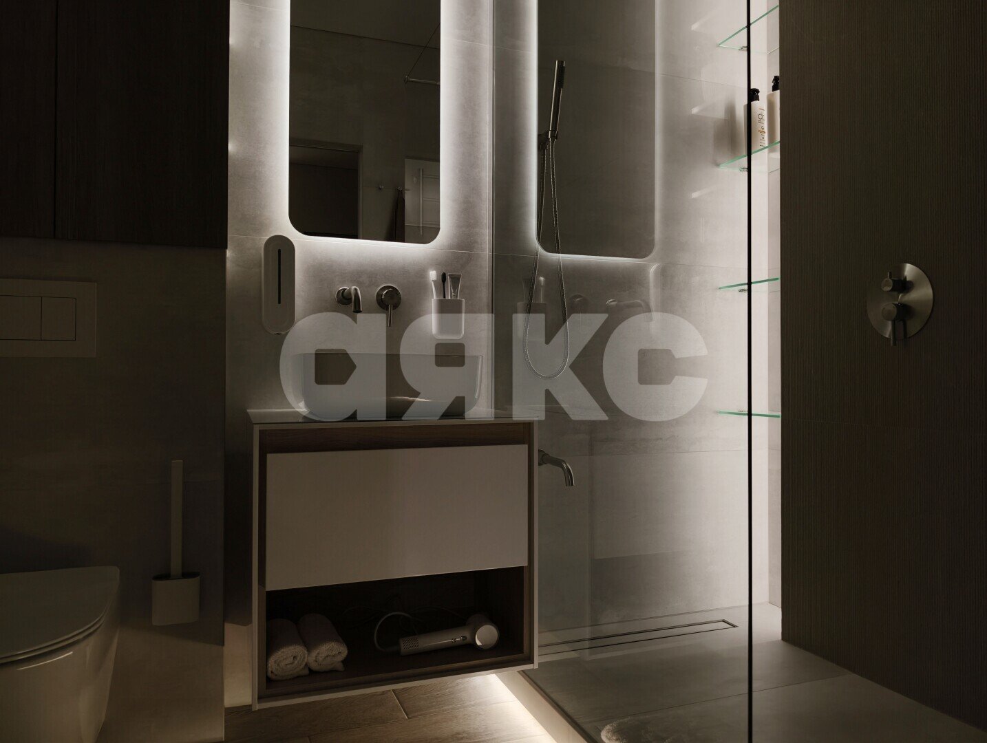 Фото №27: 2-комнатная квартира 45 м² - Анапа, ЖК Бельведер, мкр. жилой комплекс Бельведер, ул. Таманская, 121к16