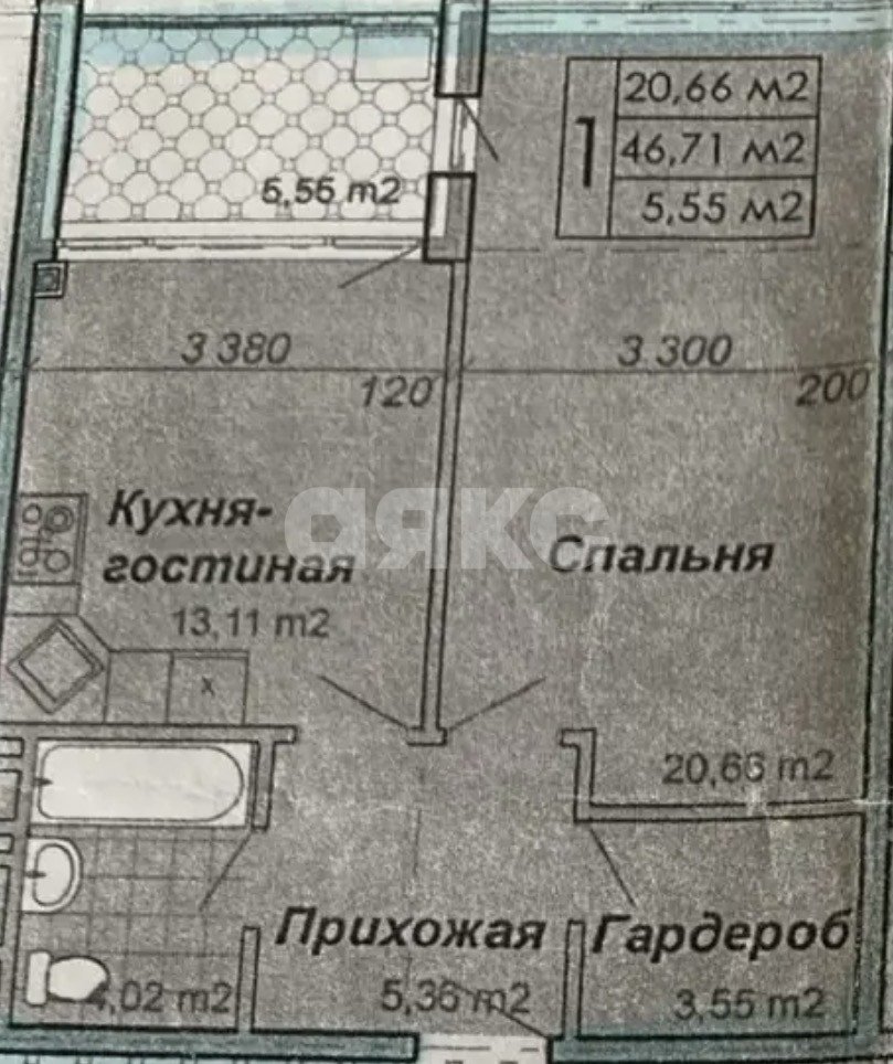 Фото №8: 1-комнатная квартира 52 м² - Анапа, пр-д Золотой Берег, 2Е