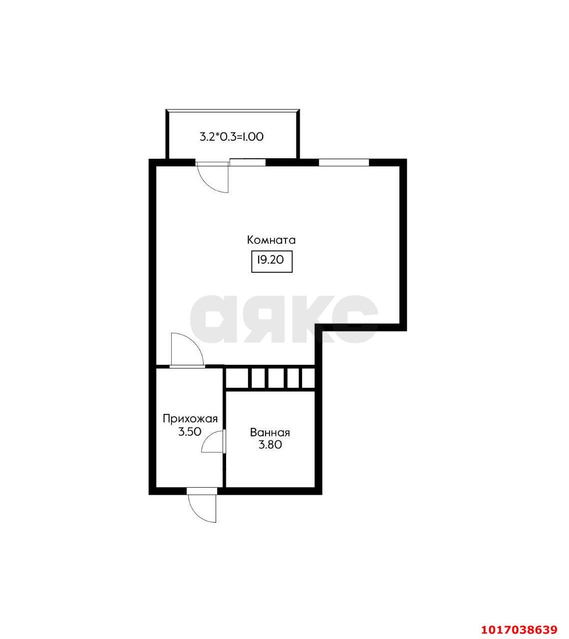 Фото №10: Студия 29 м² - Краснодар, Молодёжный, мкр. Прикубанский внутригородской округ, ул. Дубравная, 1