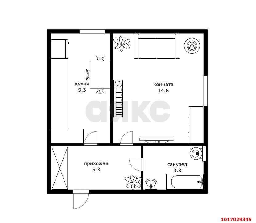 Фото №11: 1-комнатная квартира 33 м² - Краснодар, Центральный внутригородской округ, мкр. Дубинка, ул. Лесная, 28/4