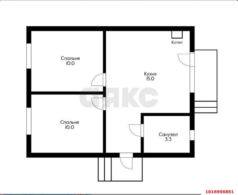 Фото №8: Дом 45 м² + 2 сот. - Южный, п. коттеджный  Южная столица, пер. Апшеронский, 1к1