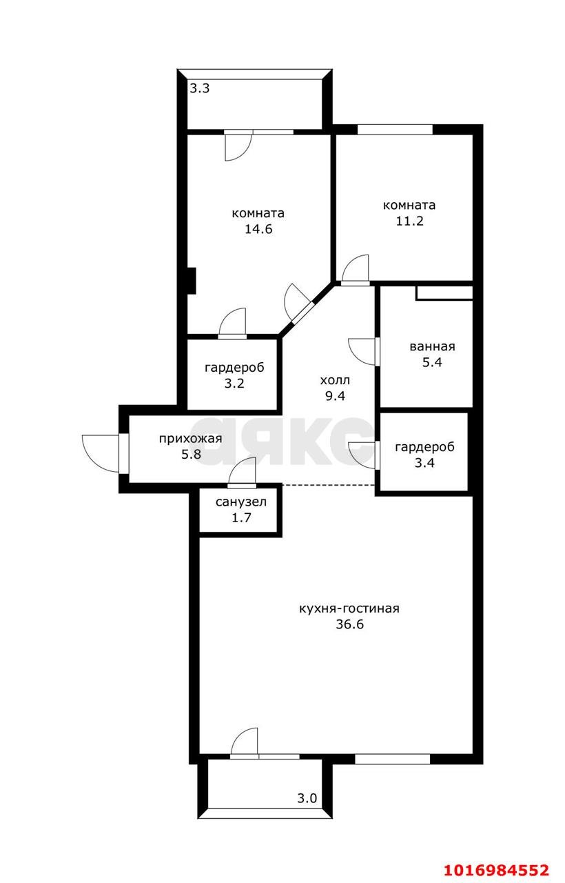 Фото №20: 2-комнатная квартира 97 м² - Краснодар, Карасунский внутригородской округ, Центральный внутригородской округ, Черёмушки, мкр. жилой комплекс Зелёный квартал, ул. Таманская, 159/2