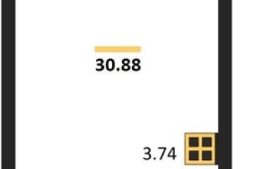 Фото №1: Студия 30 м² - Знаменский, мкр. Родные Просторы, 