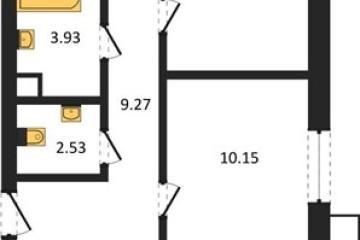 Фото №1: 3-комнатная квартира 68 м² - Знаменский, мкр. Родные Просторы,