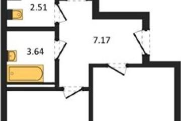 Фото №1: 2-комнатная квартира 72 м² - Знаменский, мкр. Родные Просторы, 
