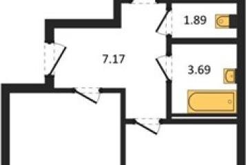 Фото №1: 2-комнатная квартира 72 м² - Знаменский, мкр. Родные Просторы, 