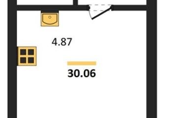 Фото №1: Студия 30 м² - Знаменский, мкр. Родные Просторы, 