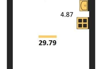 Фото №1: Студия 29 м² - Знаменский, мкр. Родные Просторы, 