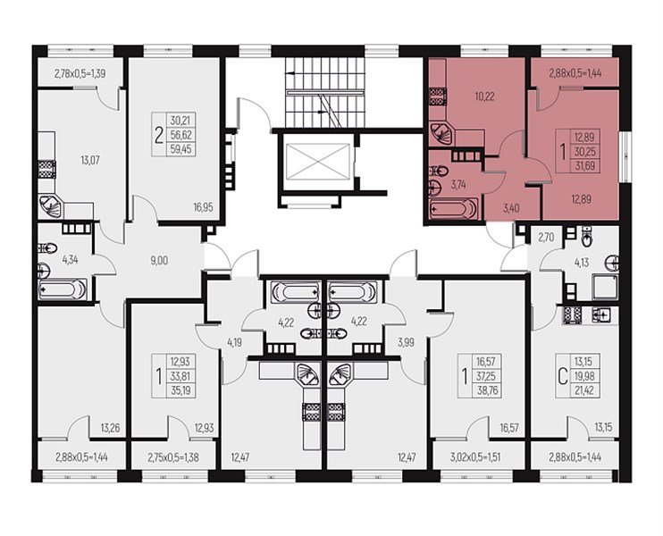 Фото №8: 1-комнатная квартира 38 м² - Брюховецкая