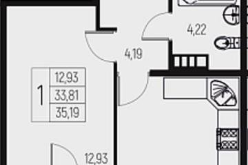 Фото №1: 1-комнатная квартира 35 м² - Брюховецкая, 
