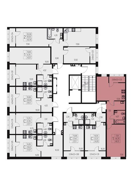 Фото №8: 1-комнатная квартира 43 м² - Брюховецкая
