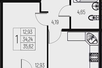 Фото №1: 1-комнатная квартира 35 м² - Брюховецкая, 