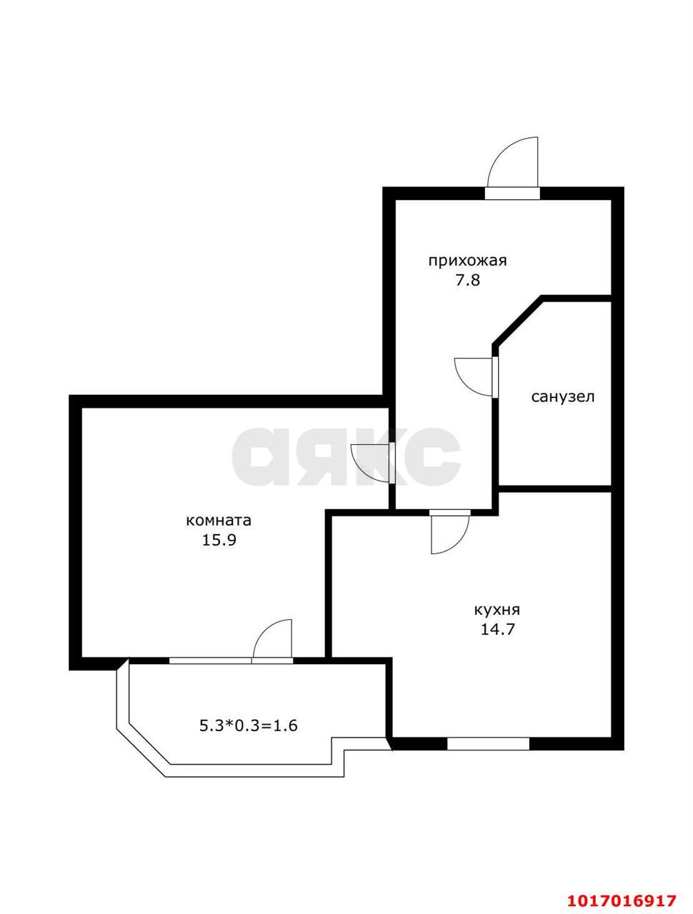 Фото №20: 1-комнатная квартира 51 м² - Краснодар, Прикубанский внутригородской округ, мкр. Репино, пр-д Репина, 1/2к2